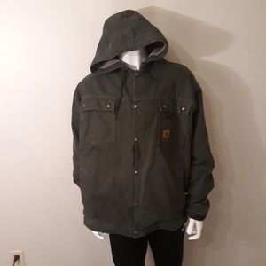 Carhartt coat men J284 green insulated zip up